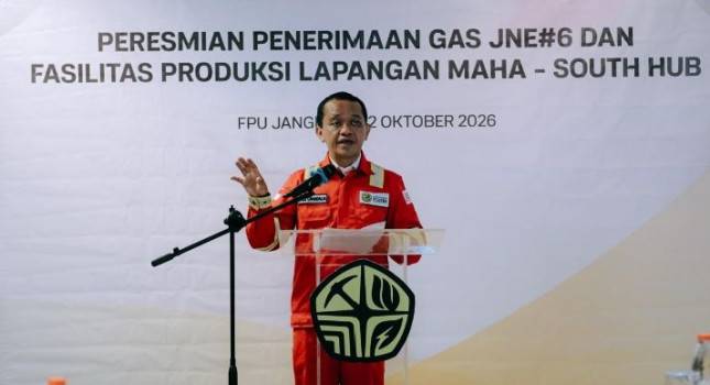 Pemerintah Tambah Gas 290 MMSCFD dari Jangkrik NE #6 dan Maha-South Hub Kaltim