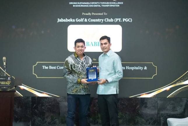 Jababeka Golf & Country Club Raih The Best Integrated Golf Tourism, Sports Hospitality & Sustainable Estate Excellent di Industry Award 2026