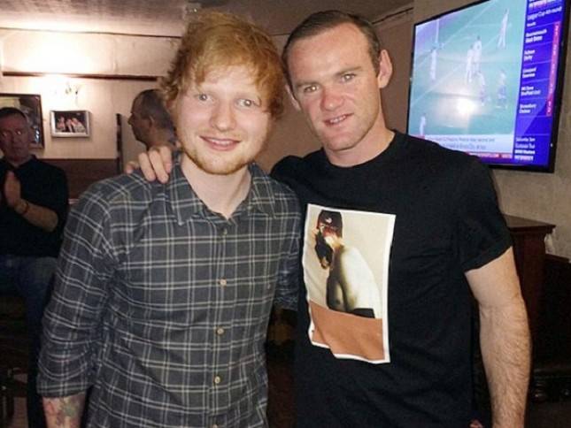 Pesepakbola Wayne Rooney Akan Sumbang Suara di Pernikahan Ed Sheeran