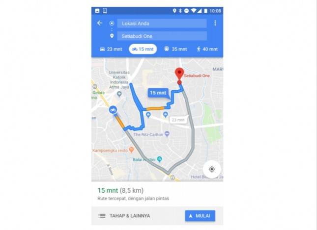 Baru! Fitur Rute Khusus Motor Hadir di Google Maps