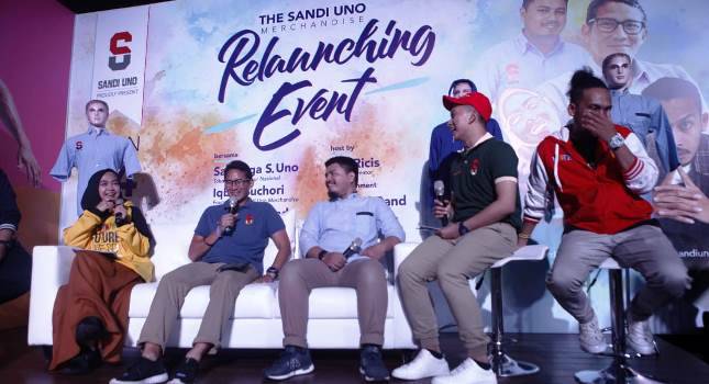 Sandiaga Uno Harapkan Anak Muda Ciptakan Brand Sendiri Jika Mau Maju