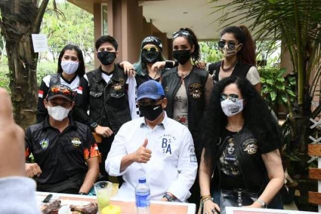Lady Bikers Jadi Relawan Empat Pilar MPR RI