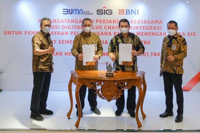 Keren! SIG dan BNI Jalin Kerja Sama Solusi Digital Value Chain Untuk Mitra SIG