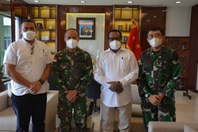 Pangdam XVII Cenderawasih Ignatius Yogo Terima Kunjungan Sekda Papua