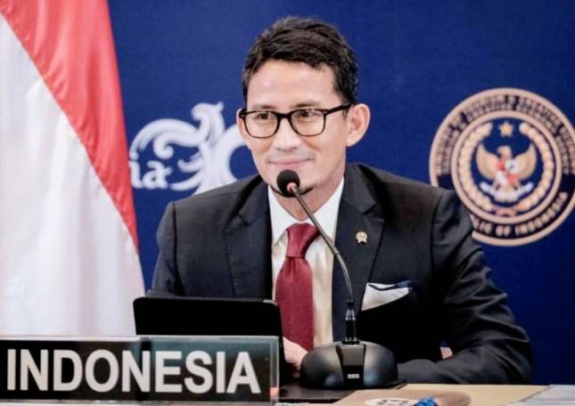 Tampil di G20, Potret Sandi&nbsp;Curi Perhatian Warganet:&nbsp;Ya Allah Pak Itu Foto Cakep Banget... 