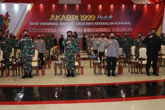 Panglima TNI Marsekal Hadi Tjahjanto Apresiasi Kepedulian AKABRI 99 Bantu Percepatan Program Vaksinasi Pemerintah