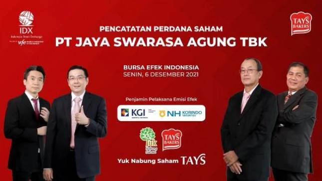 Tays Bakers Resmi Catatkan Sahamnya di BEI setelah Oversubscribed 26x