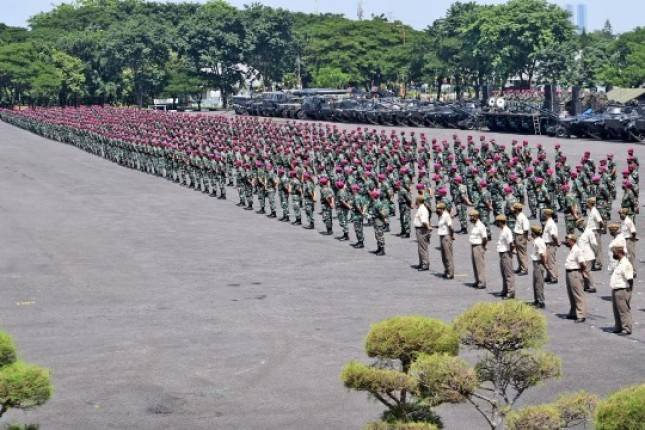 45 Tahun Pengabdian Prajurit Pelatih Petarung Korps Marinir "Peduli Alam Semesta, Peduli Sesama".