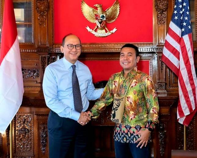 Staf Khusus Presiden RI Sambangi Dubes Rosan di Wisma Indonesia AS, Bahas Apa?