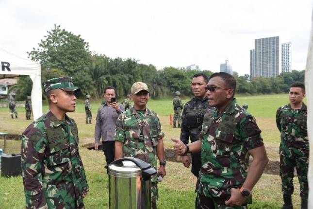 ASOPS Dankormar Tijau Pelaksanaan Uji Kemampuan Dasar Satuan Wilayah Jakarta