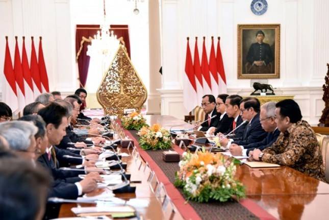 Yasuo Fukuda- Presiden Jokowi Bahas Investasi Industri Manufaktur