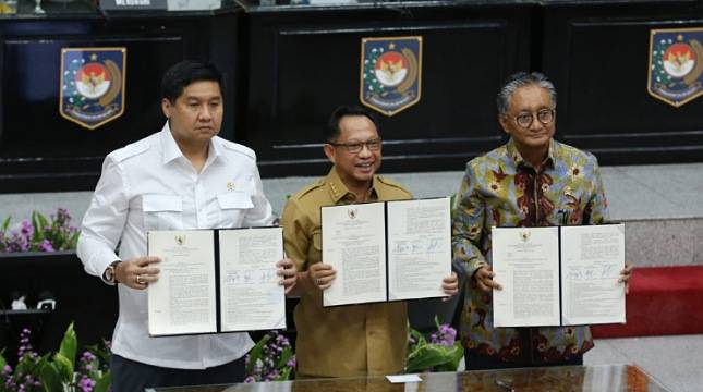 Tandatangani SKB 3 Menteri, KemenPU Komitmen Dukung Percepatan Pembangunan 3 Juta Rumah
