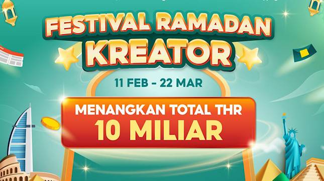 Festival Ramadan Kreator 2026 Resmi Digelar, Shopee Siapkan Total THR Rp10 Miliar dan Hadiah Liburan Keliling Dunia