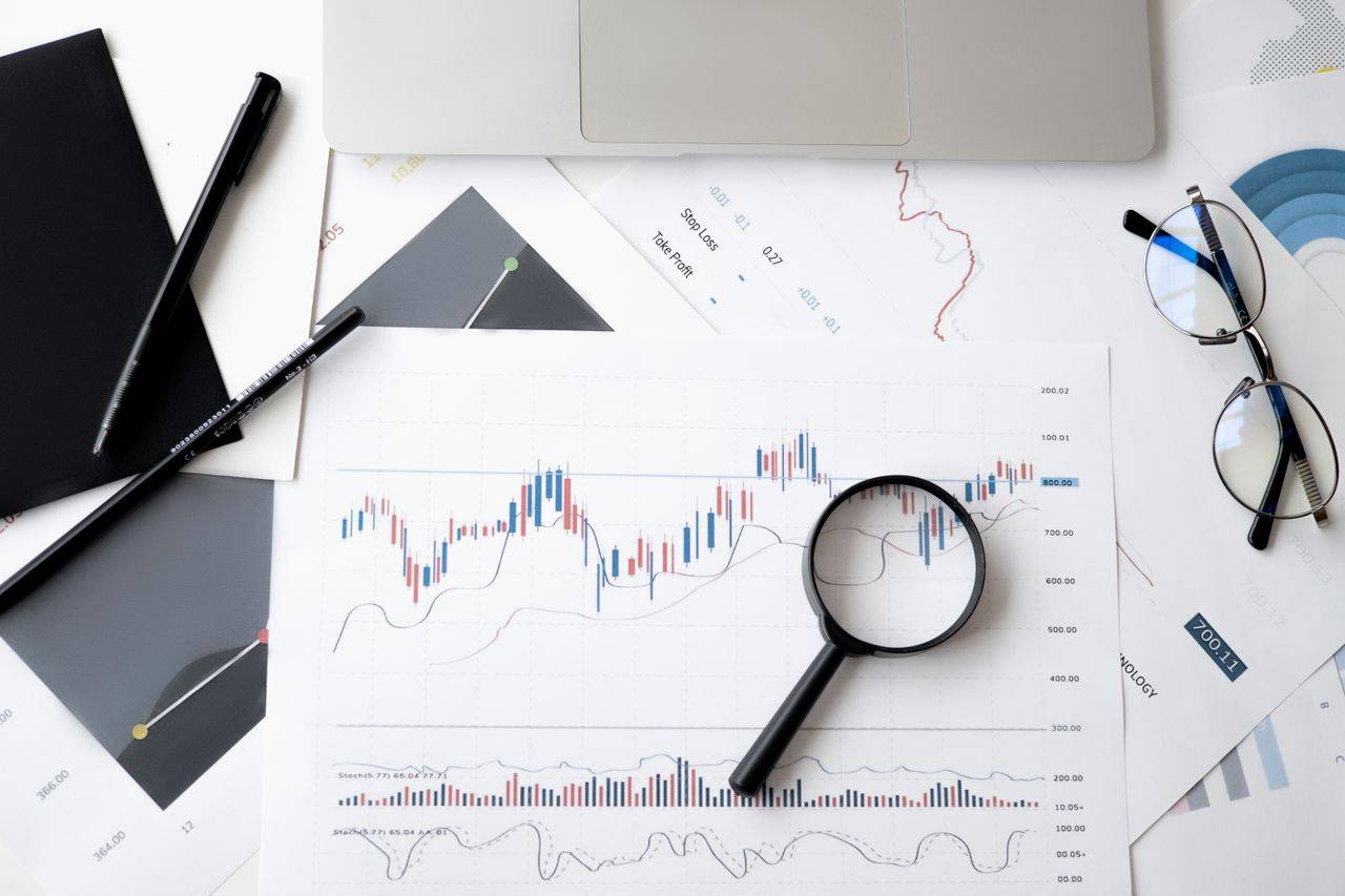 Pasar saham global trading screen