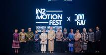 Pembukaan IN2MOTIONFEST x JMFW 2026 di JICC Senayan, Jakarta, Rabu (14/10/2026).