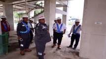 Komisaris Utama PT PP (Persero) Tbk, Andi Gani Nena Wea (tengah) dan anggota Komisaris (Sumardi) melakukan kunjungan kerja ke Proyek Urbantown Serpong didampingi oleh Direktur Utama PT PP Urban, Nugroho Agung Sanyoto 