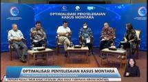 Konf.Pers yang digelar Forum Merdeka Barat (FMB) 9 secara daring bertema "Optimasilasi Penyelesaian Kasus Montana" Jum'at (1/4/22).