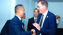 Menperin Agus Gumiwang Kartasasmita bersama Direktur Jenderal UNIDO, Gerd Muller