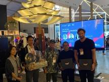 Instalasi Curatorial Statement - Kolaborasi VIVERE bersama DDAP Architect Penggunaan sustainable material dari karuun & Carta Laminates 