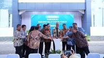 Menteri Perindustrian (Menperin) Agus Gumiwang Kartasasmita saat meresmikan Gedung Pelayanan Publik Kemenperin